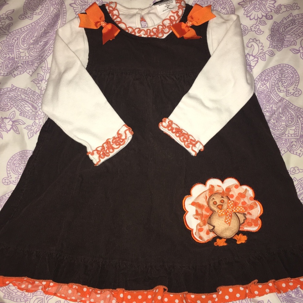 Girls Thanksgiving dress size 4T